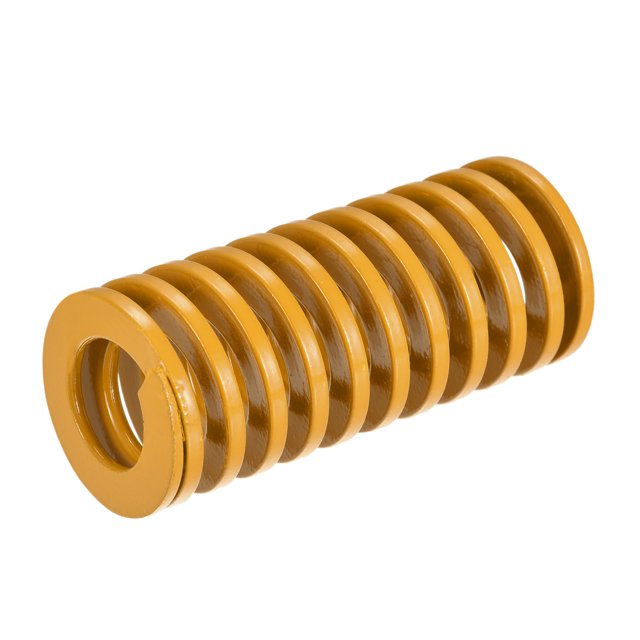 Troquel Resorte, 35mm OD 80mm Largo Espiral Estampado Ligera Carga Compresión Troquel Resortes para 3D Impresora Eléctrica Pieza, Amarillo