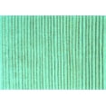 thumbnail image 1 of Ahgly Company Indoor Rectangle Solid Turquoise Blue Modern Area Rugs, 5' x 7', 1 of 4