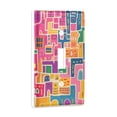 thumbnail image 2 of Yayeee Toggle Light Switch Wall Plate 1-Gang 4.5"x2.7" Home Decorative Outlet Cover, Art Map, 2 of 7
