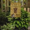 thumbnail image 2 of Chocolate Labrador Spoiled Dog Lives Here Flag Garden Size BB1482GF, 2 of 2