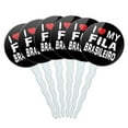 thumbnail image 1 of I Love My Fila Brasileiro Stylish Cupcake Picks Toppers - Set of 6, 1 of 1