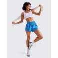 thumbnail image 3 of Shorts CRZ YOGA para correr con bolsillo de malla y tiro de 6 cm azul talla S, 3 of 4