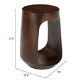 thumbnail image 5 of Okno Side Table Walnut End Table, Modern Style, Mango Wood round shape tabletop, Mango Wood, Indoor Living, 5 of 12