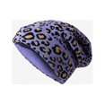 thumbnail image 5 of CoCopeanut Fashion Wanita Topi Bergaris Wanita Beanies Skullies Santai Macan Tutul Syal Cap Dua Digunakan Musim Dingin Musim Semi Hangat Topi Liburan Kolam Cap, 5 of 6