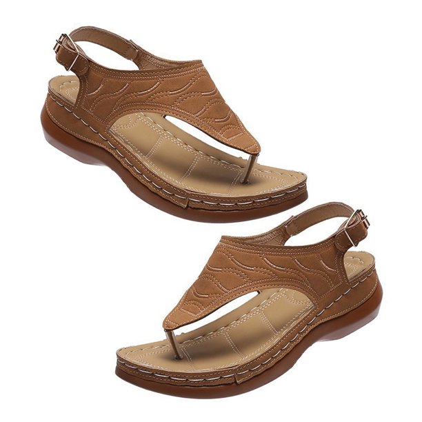 Sandalias clásicas Zapatos casuales para mujer, zapatos de ocio a la moda, regalo para amigos y familiares (marrón 6)