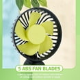 thumbnail image 1 of OULII USB Powered Car Cooling Fan Car Fan Black ABS 1Pcs for All Vehicle Types, 1 of 7
