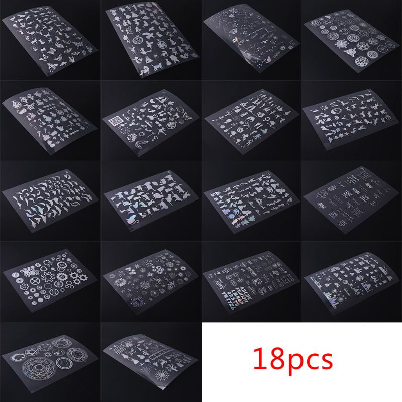 Resin Supplies Kit Transparent Decorate Stickers For Silicone Resin Molds 