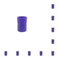 thumbnail image 1 of Vogacara Conector de botella de agua, juguete de ciencia, tubo de ciclón, herramienta de experimento hecha a mano, juguetes de plástico de Púrpura 10piezas, 1 of 6
