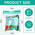 thumbnail image 2 of 200 Pack Zipper Microwave Steam Bags Bulk Reusable Cooking Bags for Frozen Vegetables Potatoes Meat, 2 of 6