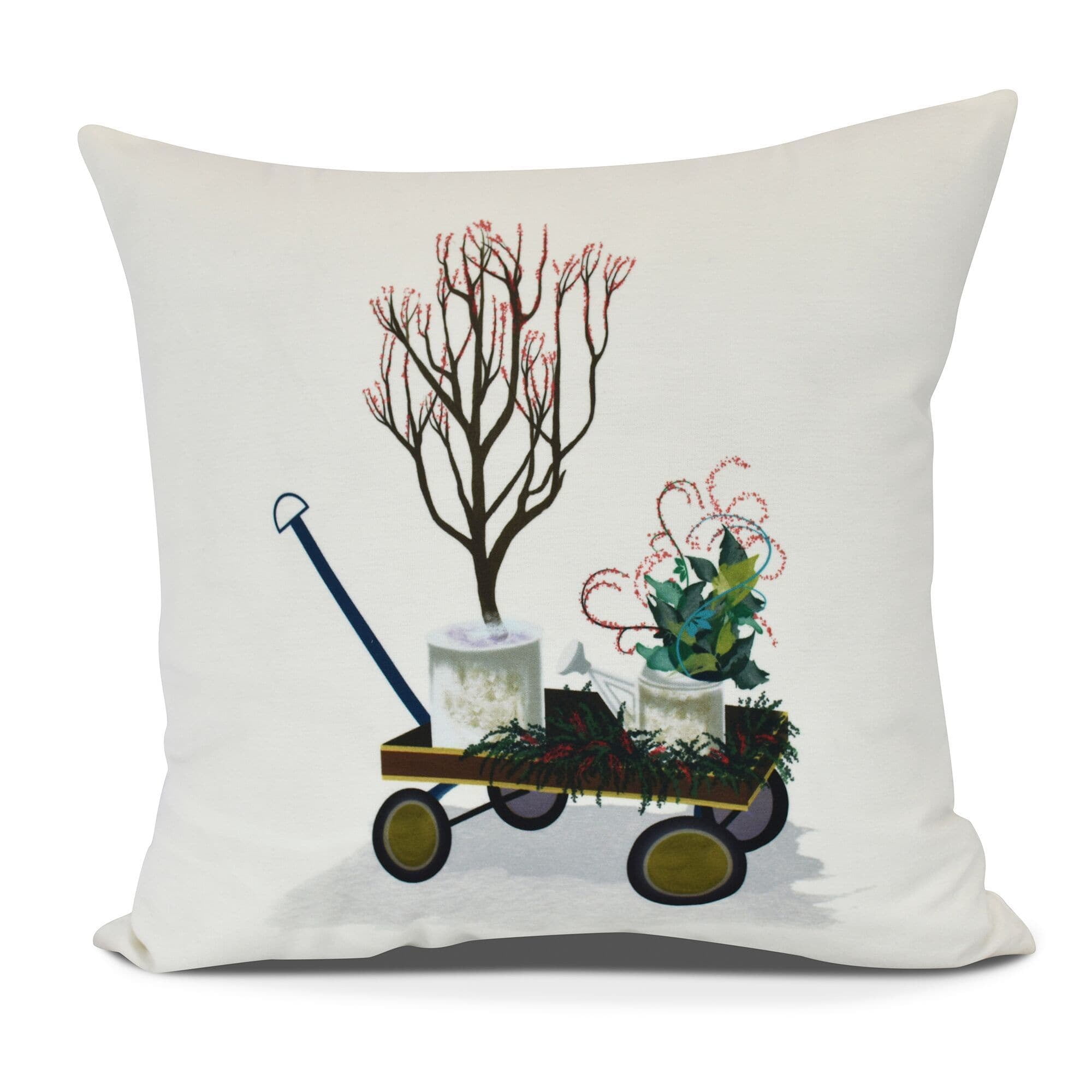 Farmhouse Holiday Geometric Print Pillow
