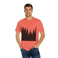 thumbnail image 4 of Pine Tree Forest Happy Camper Mountain Camping Hik Unisex Garment-Dyed T-shirt, 4 of 4