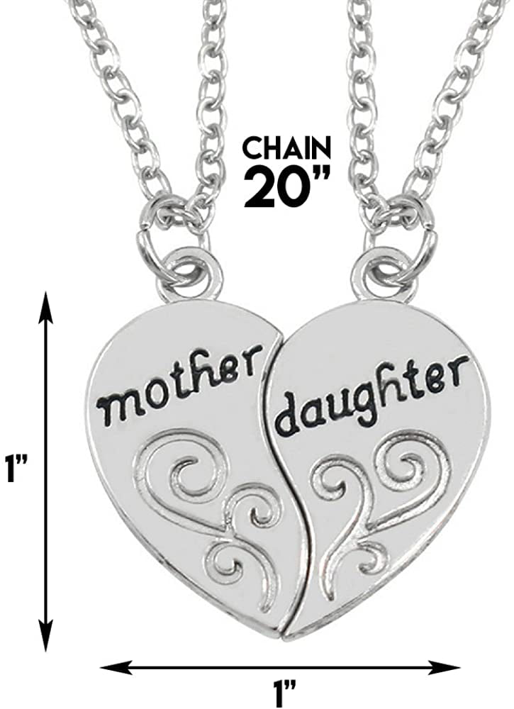 Arielle Mother Daughter Necklace with Bird Pendant, 2 Matching Necklaces -  Quan Jewelry