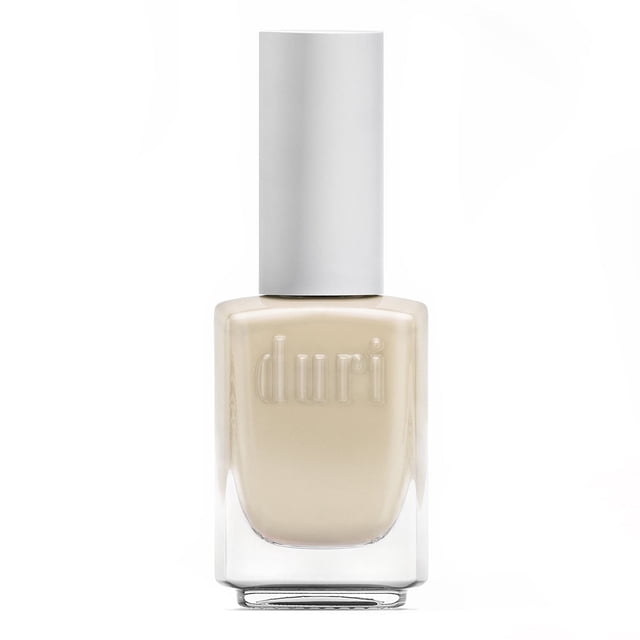 Esmalte de uñas duri 722 Darling Pastel cremoso tono beige claro acabado brillante 0,45 onzas líquidas