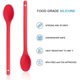 thumbnail image 3 of Juego de cucharas de cocina de silicona antiadherentes de 2 piezas, sin Bpa, grado FDA, juego de cucharas de cocina resistentes al calor para preparar, preparar y mezclar, rojo Rojo Verde, 3 of 5
