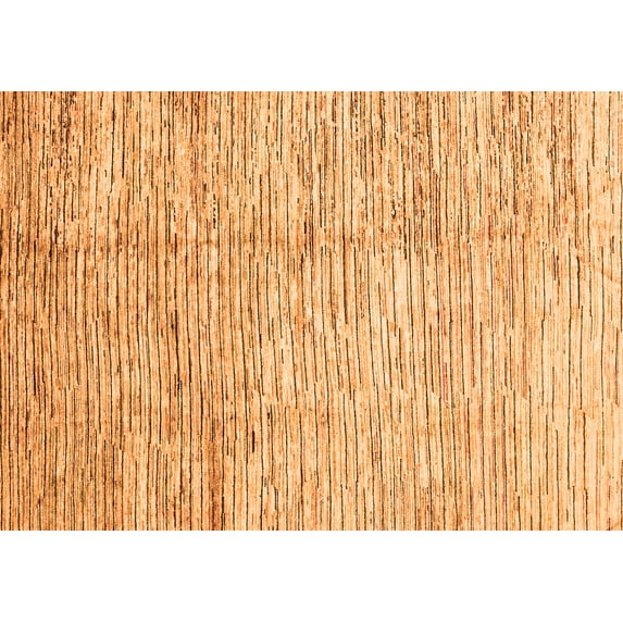 Ahgly Company Indoor Rectangle Abstract Orange Modern Area Rugs, 7' x 10'
