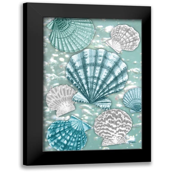Stimson, Diane 11x14 Black Modern Framed Museum Art Print Titled - Scallop Bubbles
