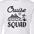 thumbnail image 4 of Inktastic Cruise Squad with Vector Cruise Ship and Palm Trees Long Sleeve Youth T-Shirt, 4 of 5