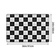 thumbnail image 3 of Checkered Freemason Mason Symbol Rugs Doormat, Non-Slip Machine Washable Carpets Floor Door Mat , 36" x 24", 3 of 7