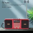 thumbnail image 4 of JOC Portable HIFI Stereo Wireless Digital Pocket FM Radio with FM/USB/TF Card Modes,Red, 4 of 9