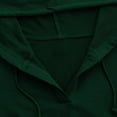 thumbnail image 4 of HOMBOM Womens Gym Sweatshirt Sports V-Neck Pullover Solf Green Long Sleeve Tops for Women Plain, 4 of 6