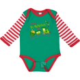 thumbnail image 3 of Inktastic Happy St. Patrick's Day Shamrock Train Boys or Girls Long Sleeve Baby Bodysuit, 3 of 5