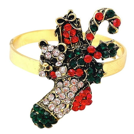 

Fovolat Christmas Boots Napkin Rings|Durable Dinner Napkin Buckle Ornaments|Boots Napkin Rings for Wedding Birthday Party Supplies