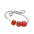 thumbnail image 1 of Minnieouse Lovely Ring Metal Anillos con cuentas Ajustable Ligero Apertura Anillo de dedo Joyería impermeable Mujeres Niñas Rojo Type3 NO3 Minnieouse AP006397-03, 1 of 6