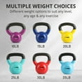 thumbnail image 4 of HolaHatha 10 Pound Solid Cast Iron Workout Kettlebell for Strength Training, 4 of 9