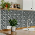 thumbnail image 3 of Mi Alma Dark Gray Terrazzo Design Peel & Stick Tiles - Vinyl Backsplash 8x8, 3 of 11