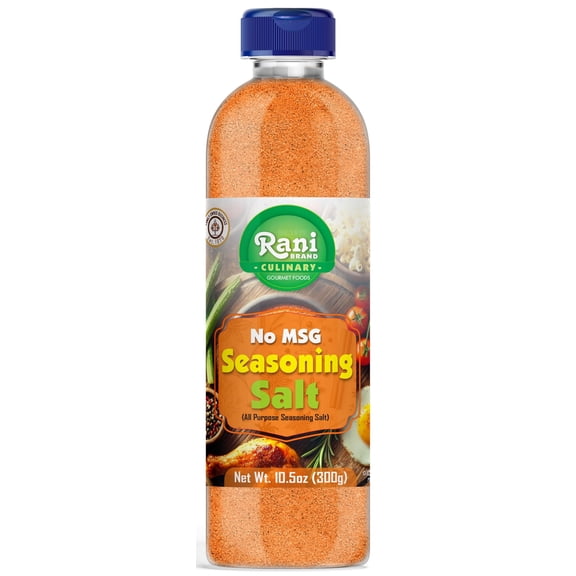 Rani No MSG Seasoning Salt (All Purpose Seasonign Salt) 10.5oz (300g) PET Jar ~ All Natural | Gluten Friendly | NON-GMO | Kosher | Vegan