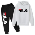 thumbnail image 3 of Conjuntos de ropa deportiva para niños de 3 a 14 años, con capucha y pantalones, 2 piezas, tendencia de otoño y primavera, 3 of 5