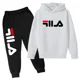 thumbnail image 3 of Conjuntos de ropa deportiva para niños de 3 a 14 años, con capucha y pantalones, 2 piezas, tendencia de otoño y primavera, 3 of 5