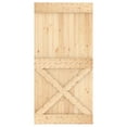thumbnail image 3 of vidaXL Porte NARVIK 100x210 cm Bois Massif Pin, 3 of 5