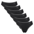 thumbnail image 1 of Sloggi Calzoncillos para mujer, pack de 6 - GO Crush High Leg C6P, pantalón, algodón elástico Negro S (Small), 1 of 3