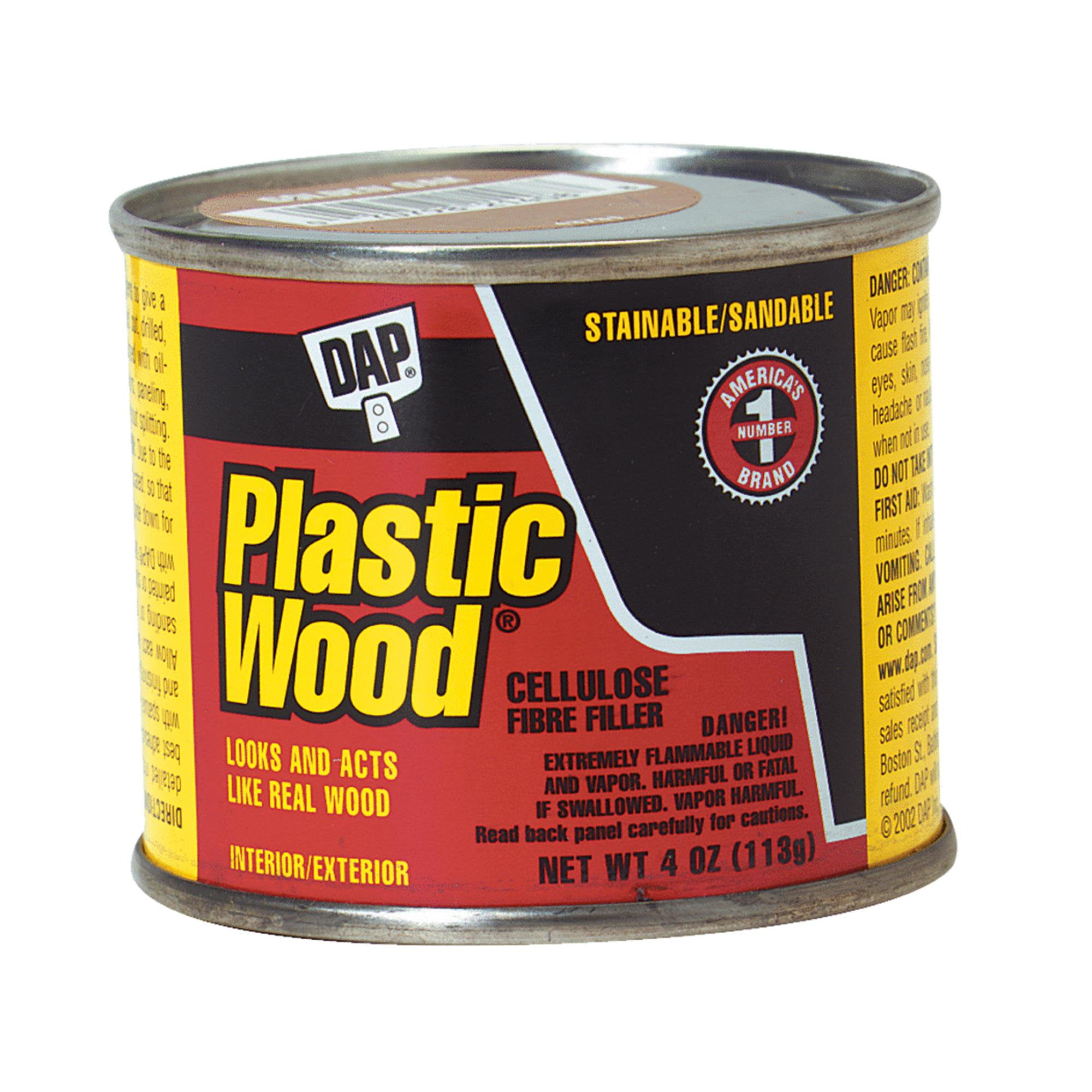 Solvent Wood Filler,4 oz.,Golden Oak,Can DAP 21408
