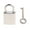 Silver, variant on Yammee Mini Square Lock Metal Keyed Padlocks Vintage for Wish Lock Personalized Padlock for Jewelry Box Small Wooden Box Diary