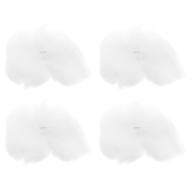 4 piezas de adorno colgante de estrella de nube, colgante de bricolaje para decoración de boda de fiesta de habitación de niños (blanco)