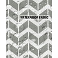 thumbnail image 5 of Pack of 2 Outdoor Pillow Covers, Geometric Chevron Pattern Orange Waterproof Square Throw Pillowcase Cushion Decorative Pillow Covers for Couch Patio Tent, 26x26 in, 5 of 6