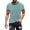 Dark Green@GC@, variant on CONZONE Carnival Men's T-Shirts Short Sleeve T Shirts for Men Casual Crew Neck Striped Lightweight Tees Soft Cozy Athletic Tops