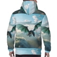 thumbnail image 7 of Fotbe Men's Hoodie with Cloud Sky Green Dragon Pattern - Kangaroo Pocket Pullover Hooded Sweatshirt, Perfect for Daily Wear, Travel, and Home-XX-Large, 7 of 7
