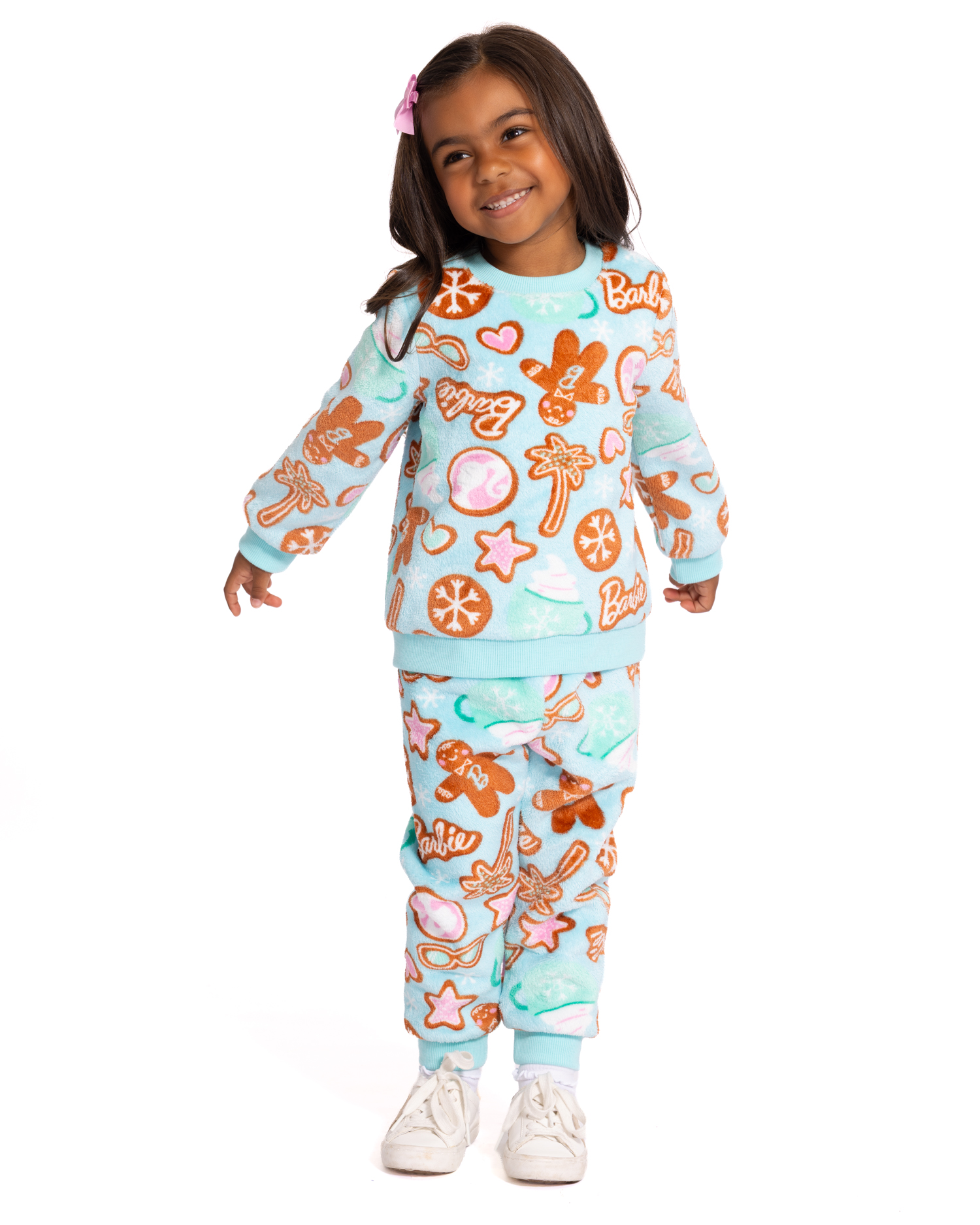 Barbie Toddler Girl Long Sleeve Cozy Crewneck & Jogger Set photo 3