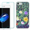 thumbnail image 1 of For Apple iPhone SE 2020 Case, Slim-Fit TPU Phone Case, with Tempered Glass Screen Protector, by OneToughShield ® - Daisy Paint, 1 of 3