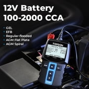 TOPDON BT100 Car Battery Tester 12V Load Tester Charging System Analyzer for Car Truck Motorcycle SUV