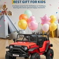 thumbnail image 6 of Garvee 12V Kids Ride on Car with Remote Controller, for Children 3-6 Years, Red, 6 of 8
