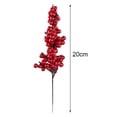 thumbnail image 4 of 20 Piezas Ramas Decorativas de Bayas Rojas Artificiales con Bayas Rojas Ramas de Otoño Selecciones de Navidad de Bayas, 4 of 5