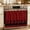 Red, variant on Oven Skirt Curtain for Kitchen 21.5x30 Inch, Brown Black Plaid Oven Curtain with 8 Ribbon Ties & Ruffle Trim, Stove Skirt Curtain Dishwasher for Cabinets Over Sinks Vintage Rustic Star Buffalo Check