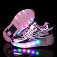 thumbnail image 1 of Zapatos luminosos recargables con luz LED, ruedas dobles para niños y niñas, zapatos con luz, zapatos con ruedas, 1 of 5