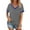 Stripe, variant on gakvbuo Plus Size Summer Tops For Women Tops Dressy Casual Tunic Tops To Wear With Leggings Women's Patchwork Short Sleeve Tops V Neck Casual Packets Shirts Loose Blouse