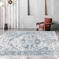 thumbnail image 4 of Planially Non-Slip Area Rugs 3'x5' Soft Blue Indoor Bedroom Living Room Boho Oriental Vintage Carpet, 4 of 7