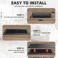 Floor Register 4 x 10 Inch with Strong Vent Cover, AirVent